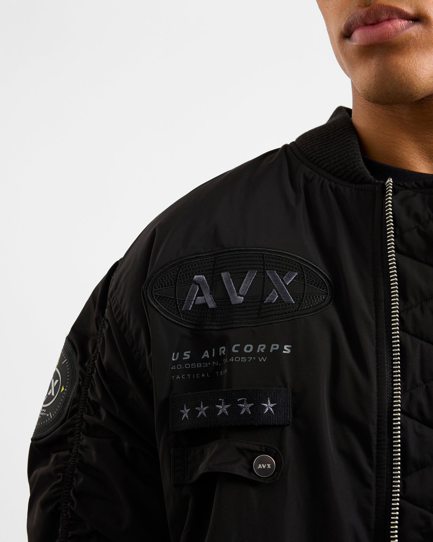 Apex MA1 Bomber Jacket - Black