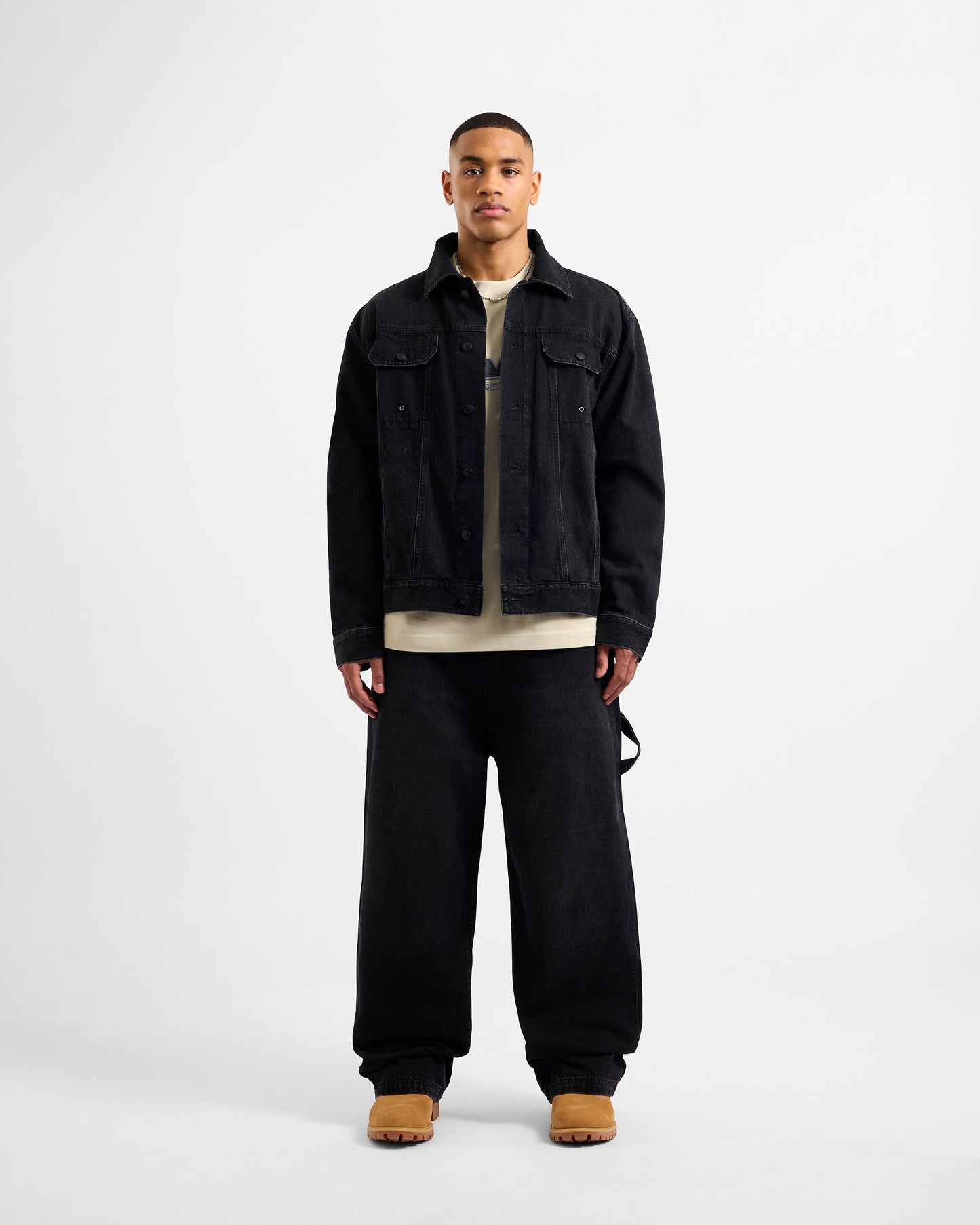 Edwards Denim Jacket - Black Denim