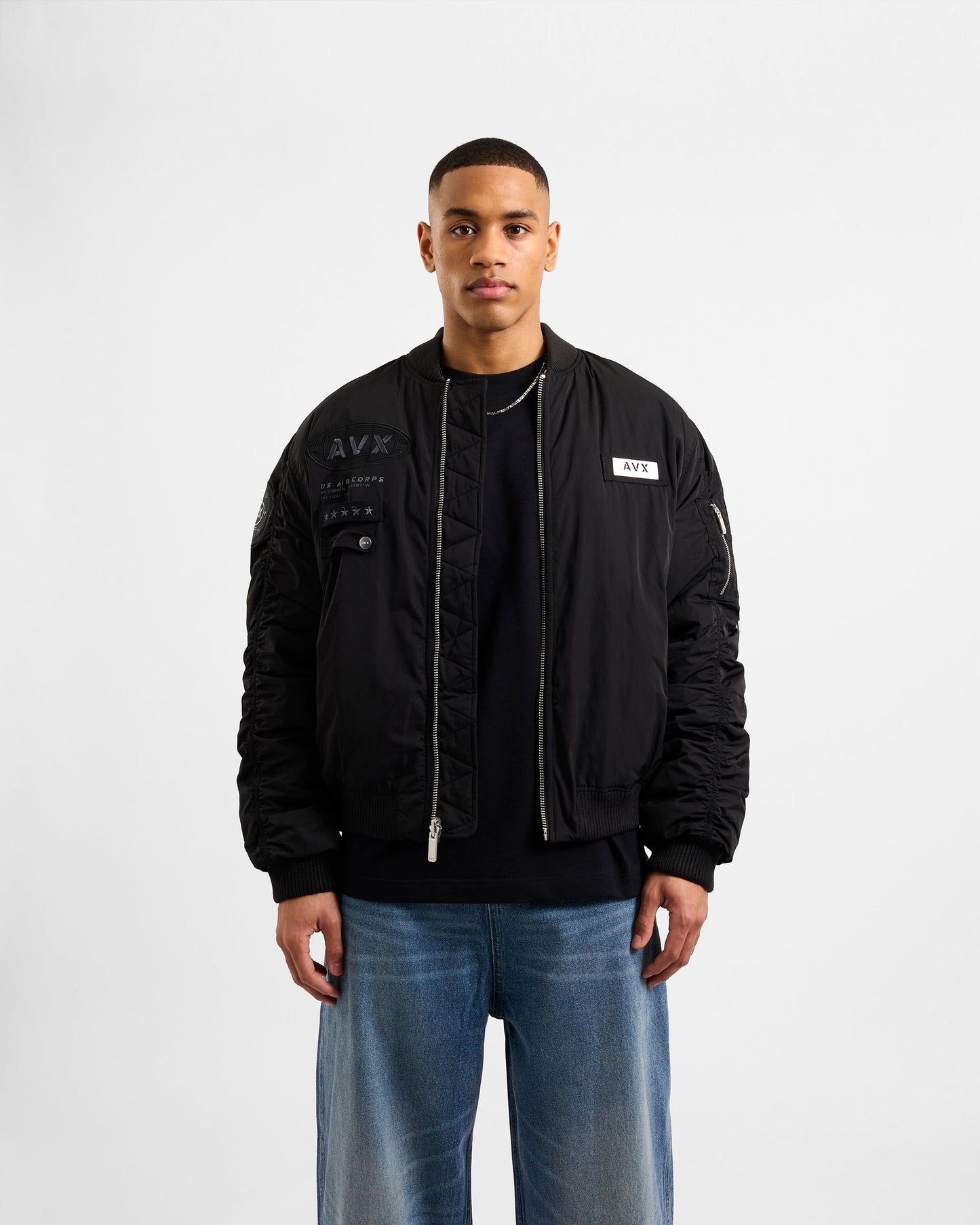 Apex MA1 Bomber Jacket - Black