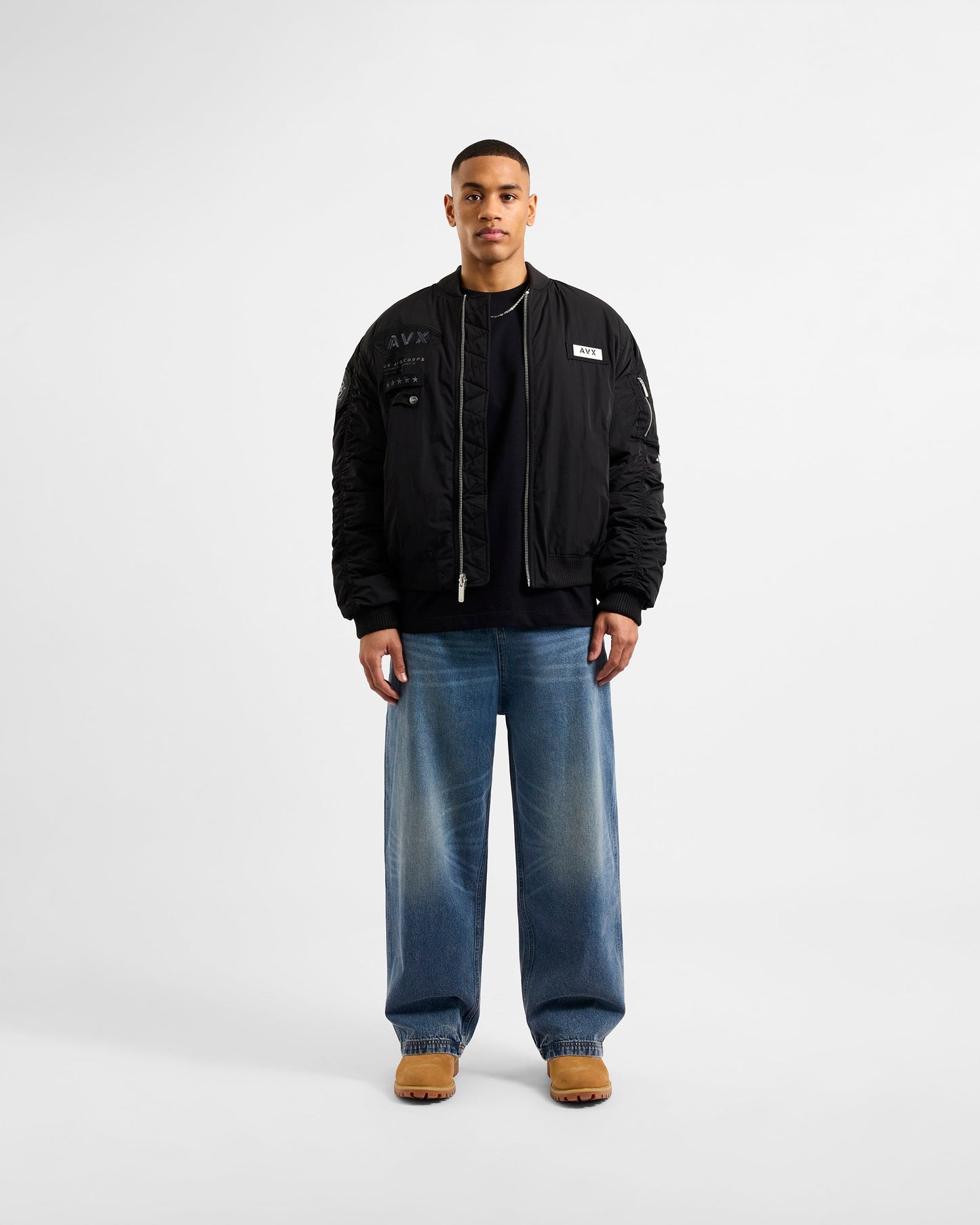Apex MA1 Bomber Jacket - Black