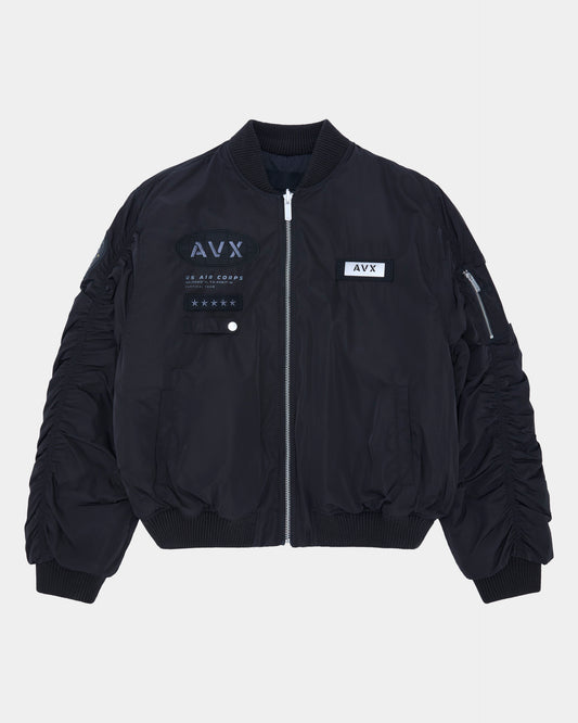 Apex MA1 Bomber Jacket - Black
