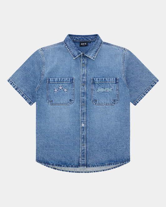 Cruise Denim Shirt - Denim Blue