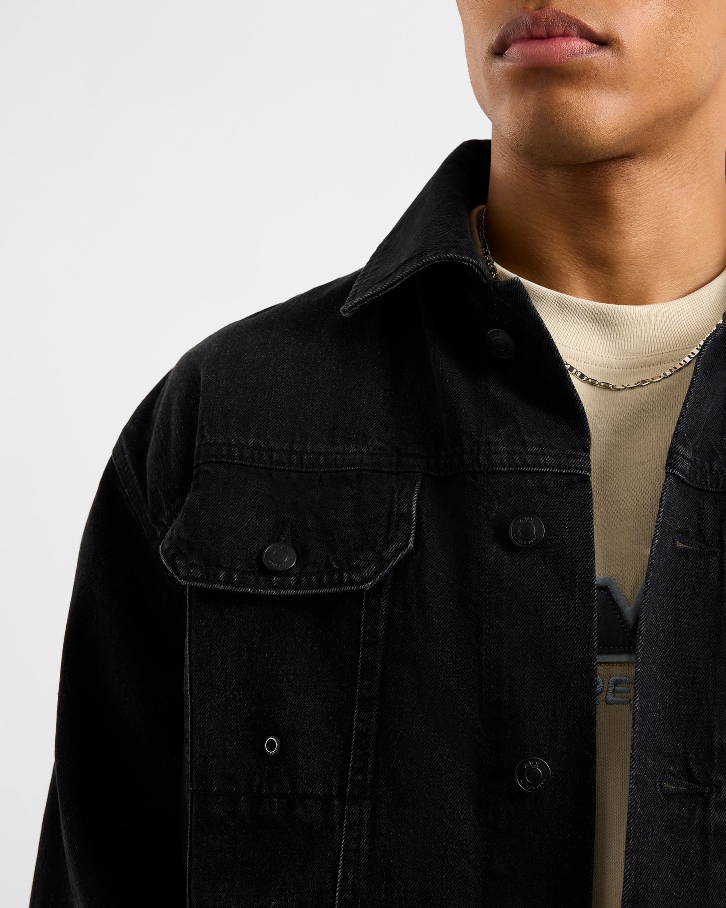 Edwards Denim Jacket - Black Denim