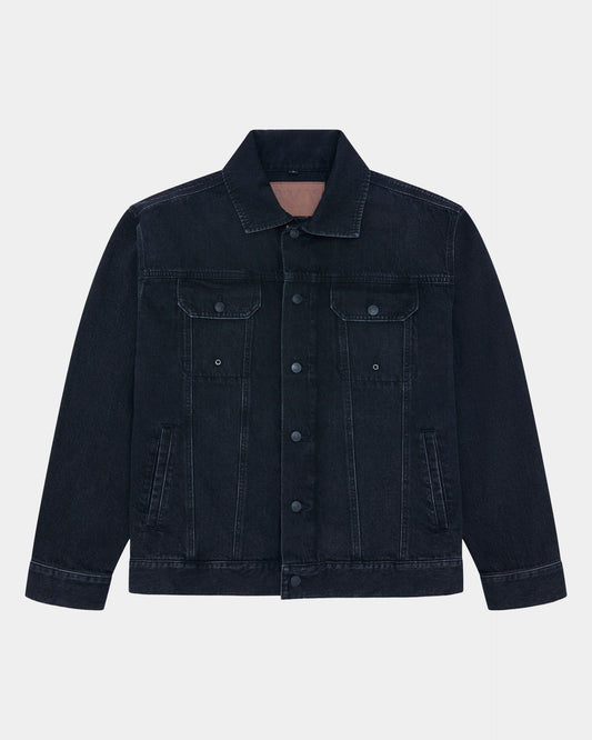 Edwards Denim Jacket - Black Denim