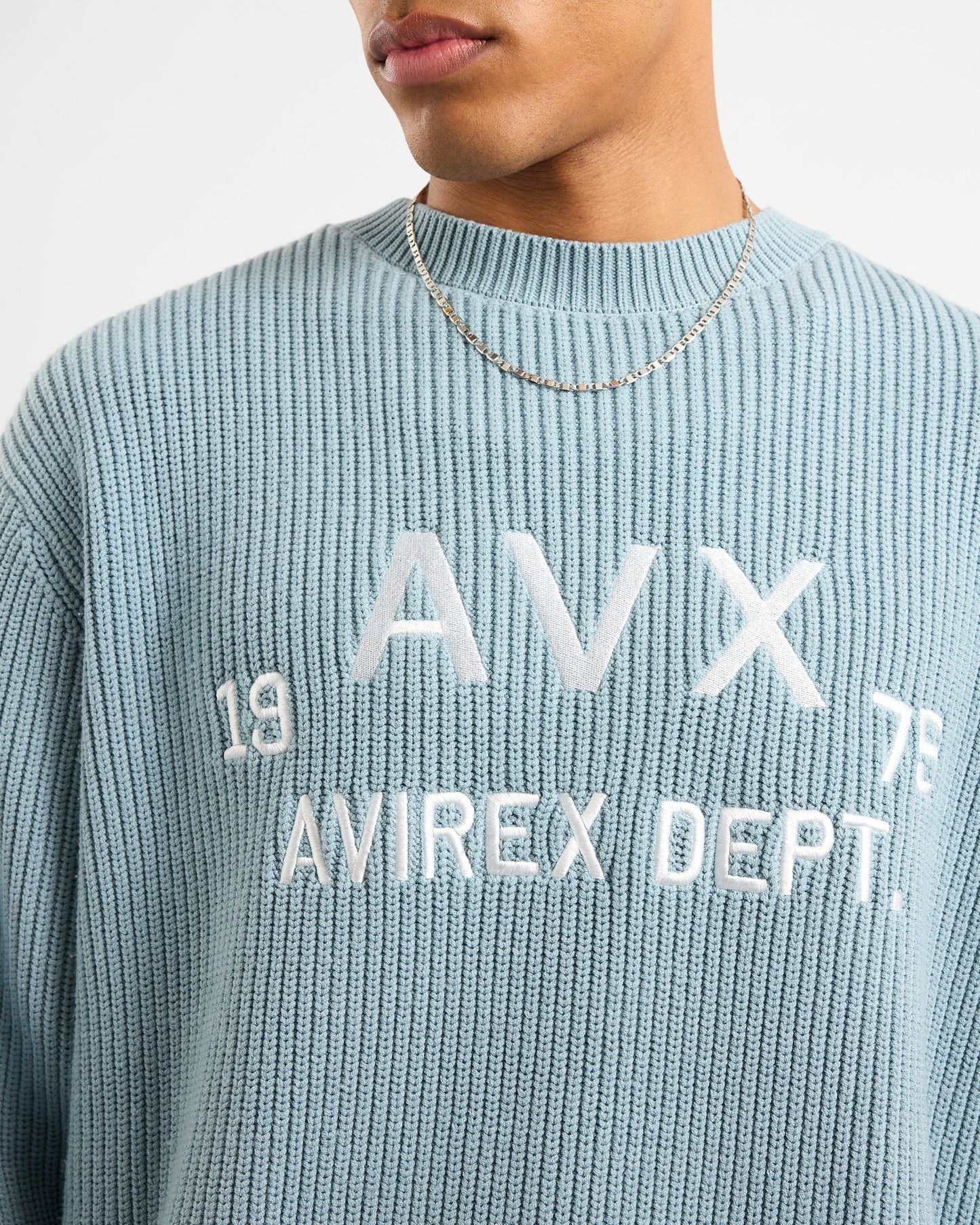Horizon Knit Sweat - Blue Fog